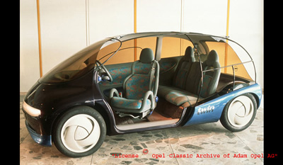 OPEL TWIN Gasoline or Electric Propulsion Design Study 1992 